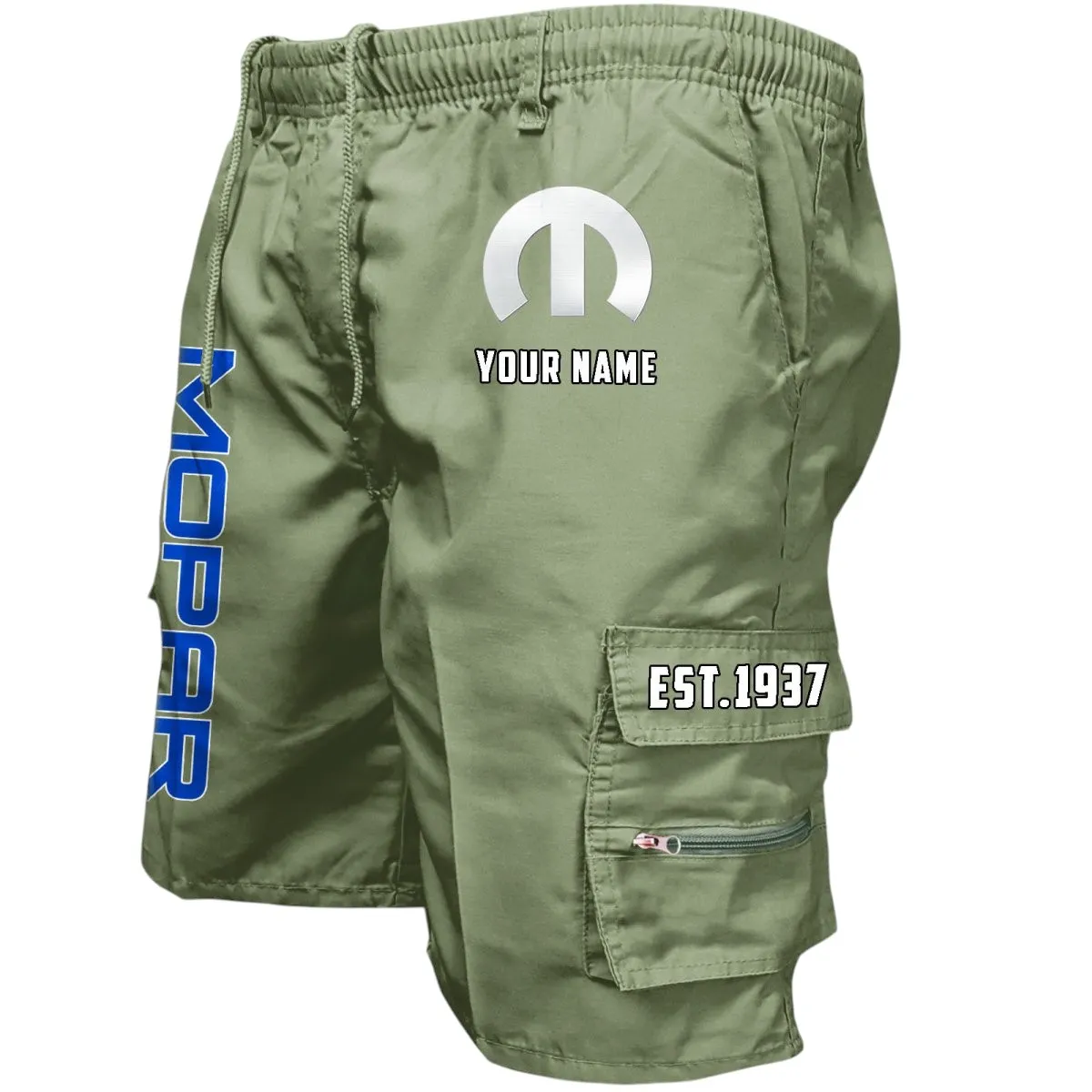 Performance Vehicle Heritage Workwear Casual Shorts, Rider Lifestyle Pocket Shorts CAR455 - Military Green