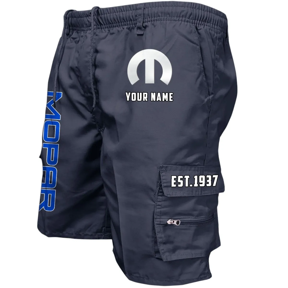 Street Racing Style Workwear Casual Shorts, Rider's Everyday Workwear Shorts CAR455 - Navy