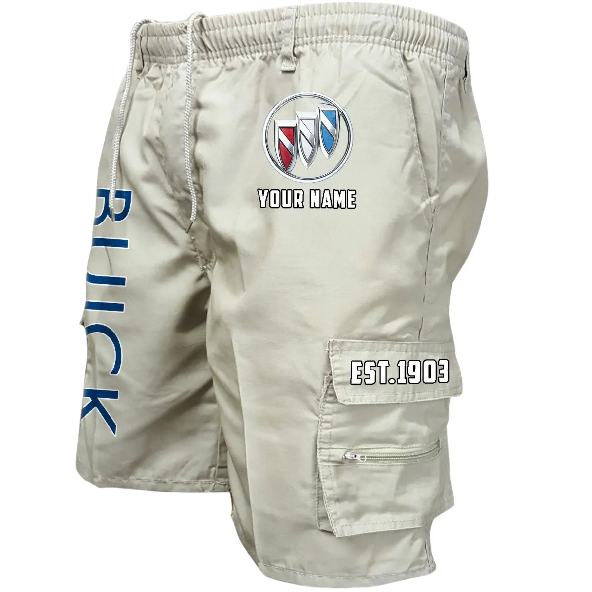 Comfort-Oriented Car Workwear Casual Shorts, Rider's Everyday Workwear Shorts CAR455 - Off-White
