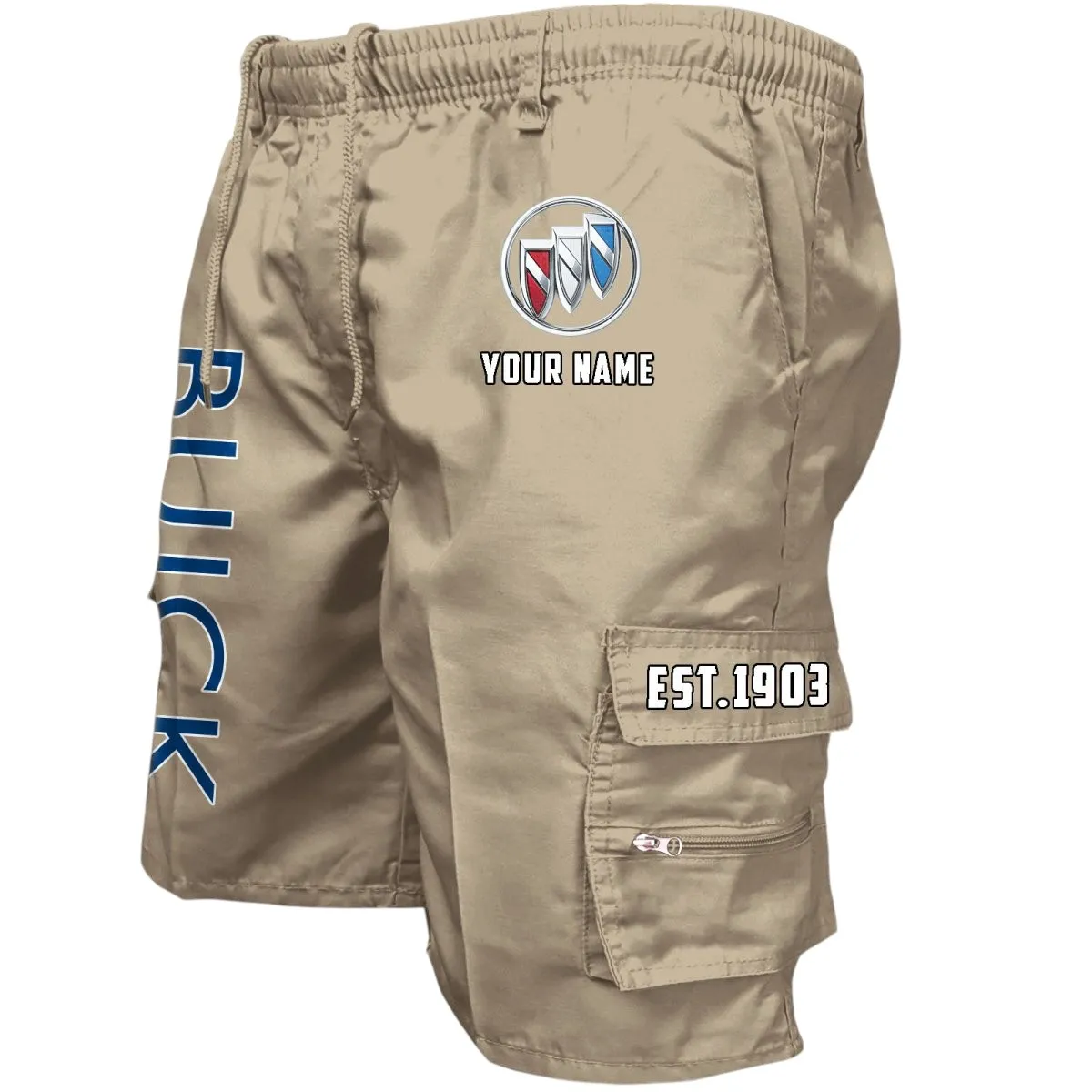 Comfort-Oriented Car Workwear Casual Shorts, Street-Strong Casual Shorts CAR455 - Khaki