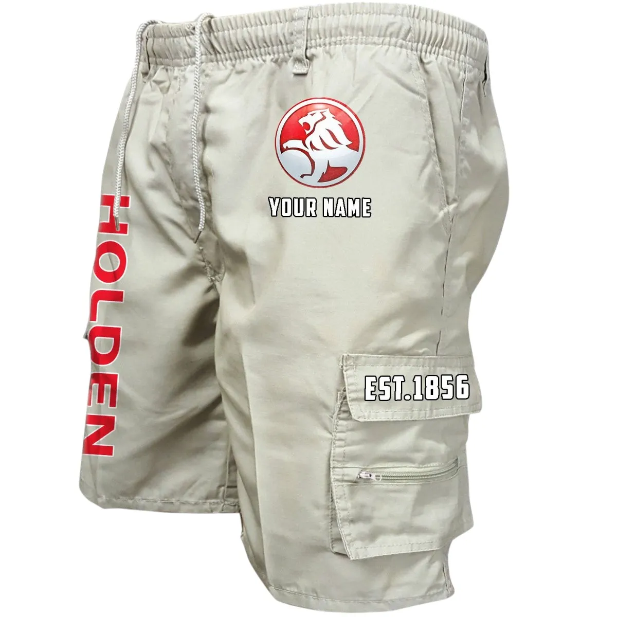Australian Car Workwear Casual Shorts, Road-Tested Pocket Shorts CAR455 - Off-White