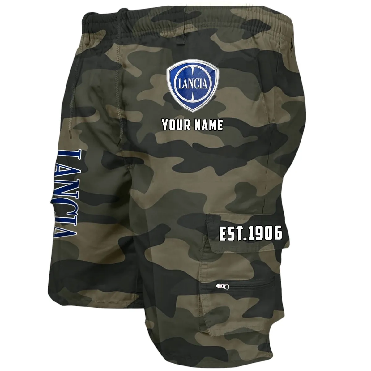 City Ride Workwear Casual Shorts, Workwear Built for Riders CAR455 - Green Camouflage