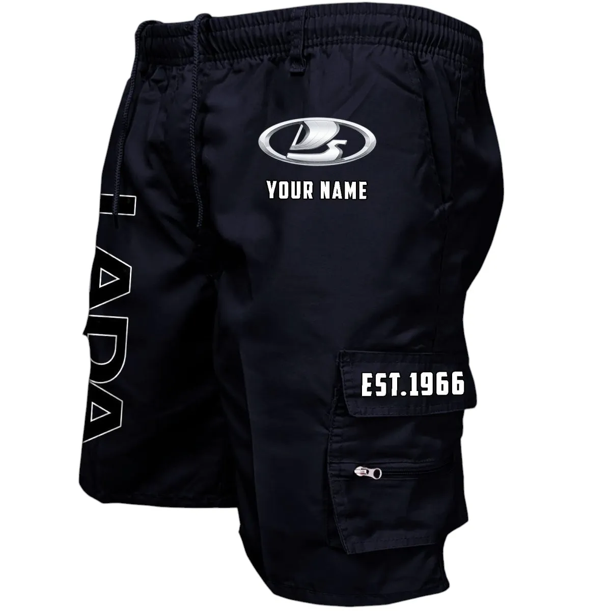 Family Car Workwear Casual Shorts, Rider Lifestyle Pocket Shorts CAR455 - Black