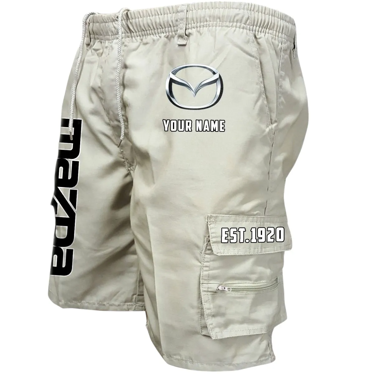 Compact Car Workwear Casual Shorts, Rider Lifestyle Pocket Shorts CAR455 - Off-White