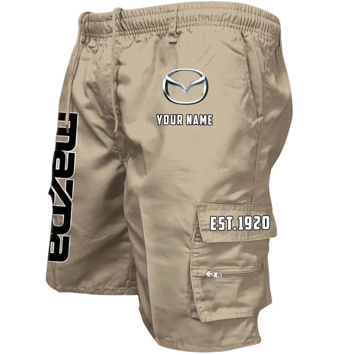 Family Sedan Workwear Casual Shorts, Rider Lifestyle Pocket Shorts CAR455 - Khaki