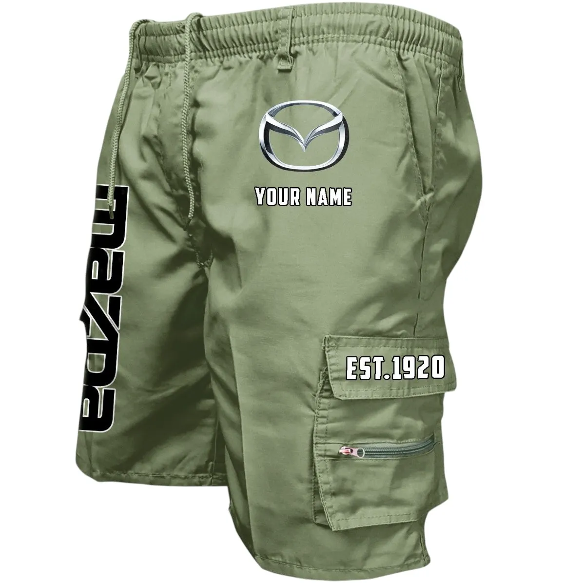 Touring Car Workwear Casual Shorts, Rider's Everyday Workwear Shorts CAR455 - Military Green