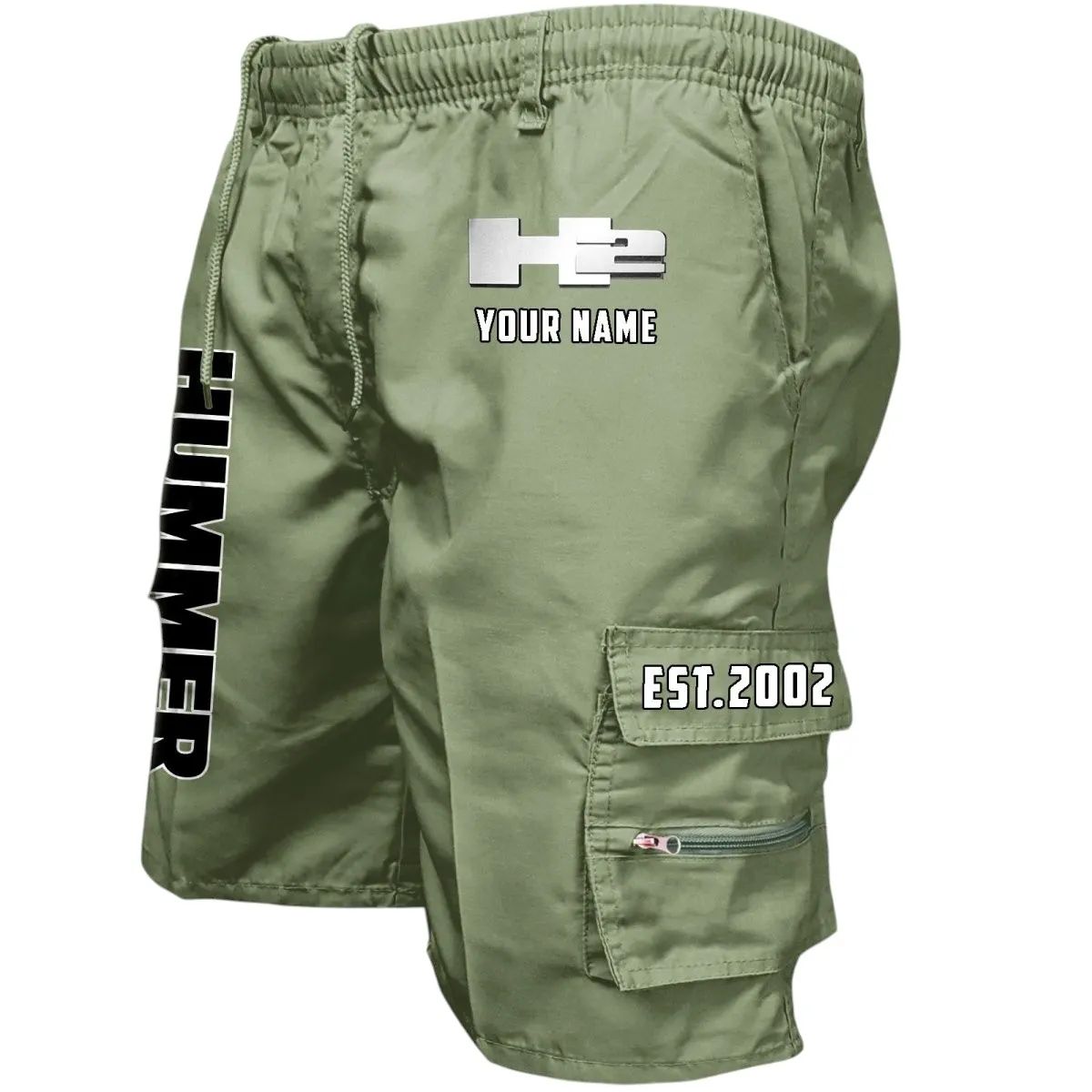 Adventure-Ready Vehicle Workwear Casual Shorts, Street-Strong Casual Shorts CAR455 - Military Green