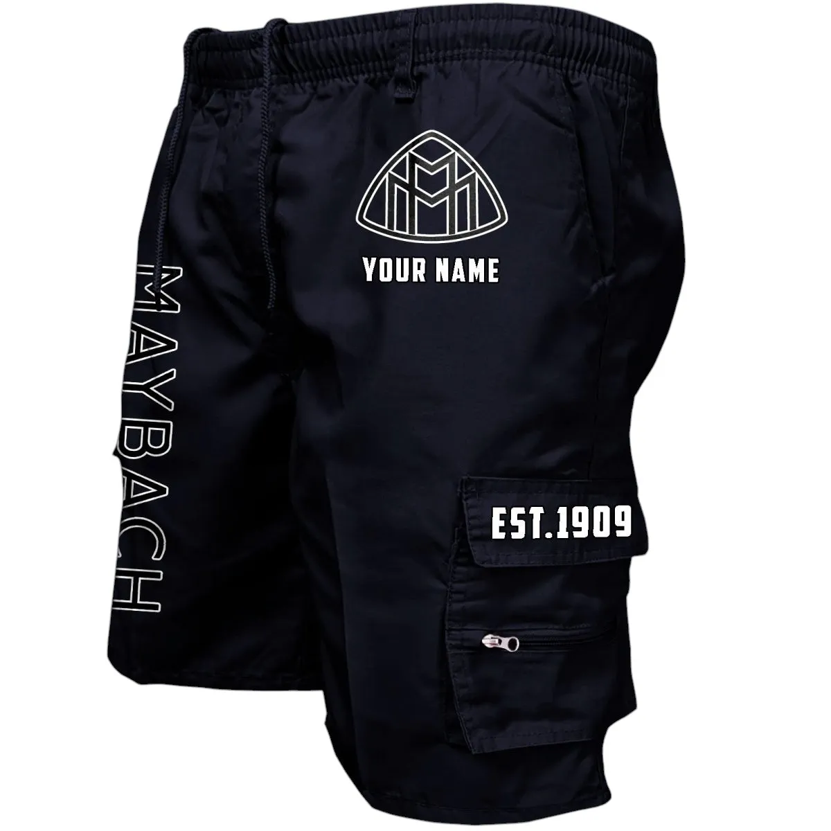 Flagship Sedan Workwear Casual Shorts, Rugged Workwear Pocket Shorts CAR455 - Black