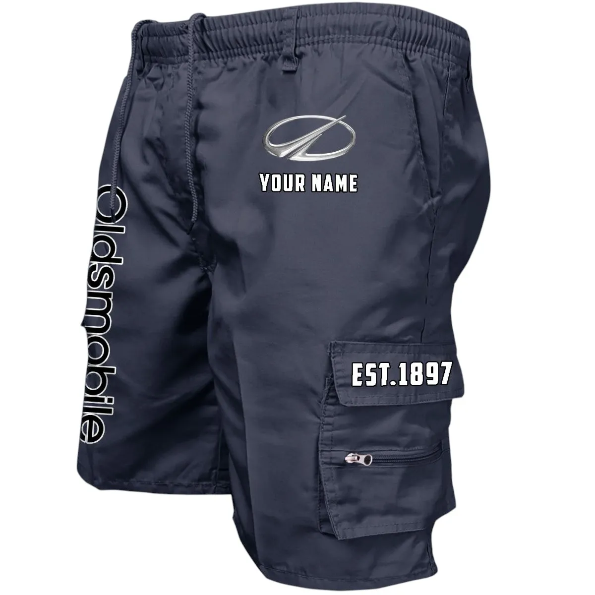 Mid-Size Vehicle Workwear Casual Shorts, Durable Rider Utility Shorts CAR455 - Navy