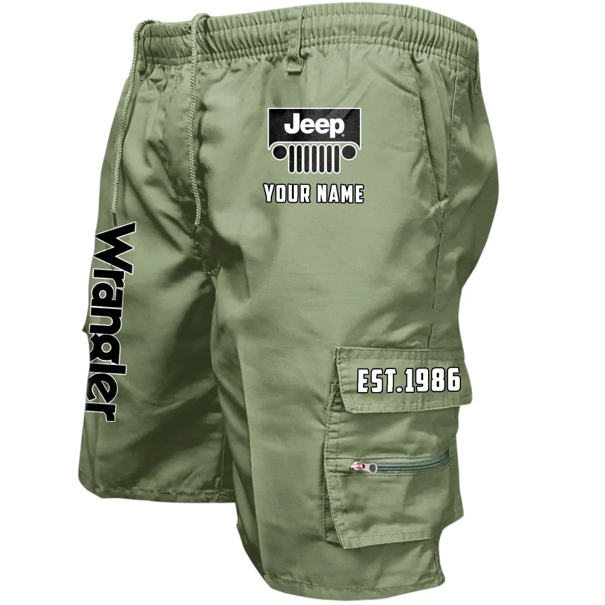 Adventure Utility Vehicle Workwear Casual Shorts, Durable Rider Utility Shorts CAR455 - Military Green
