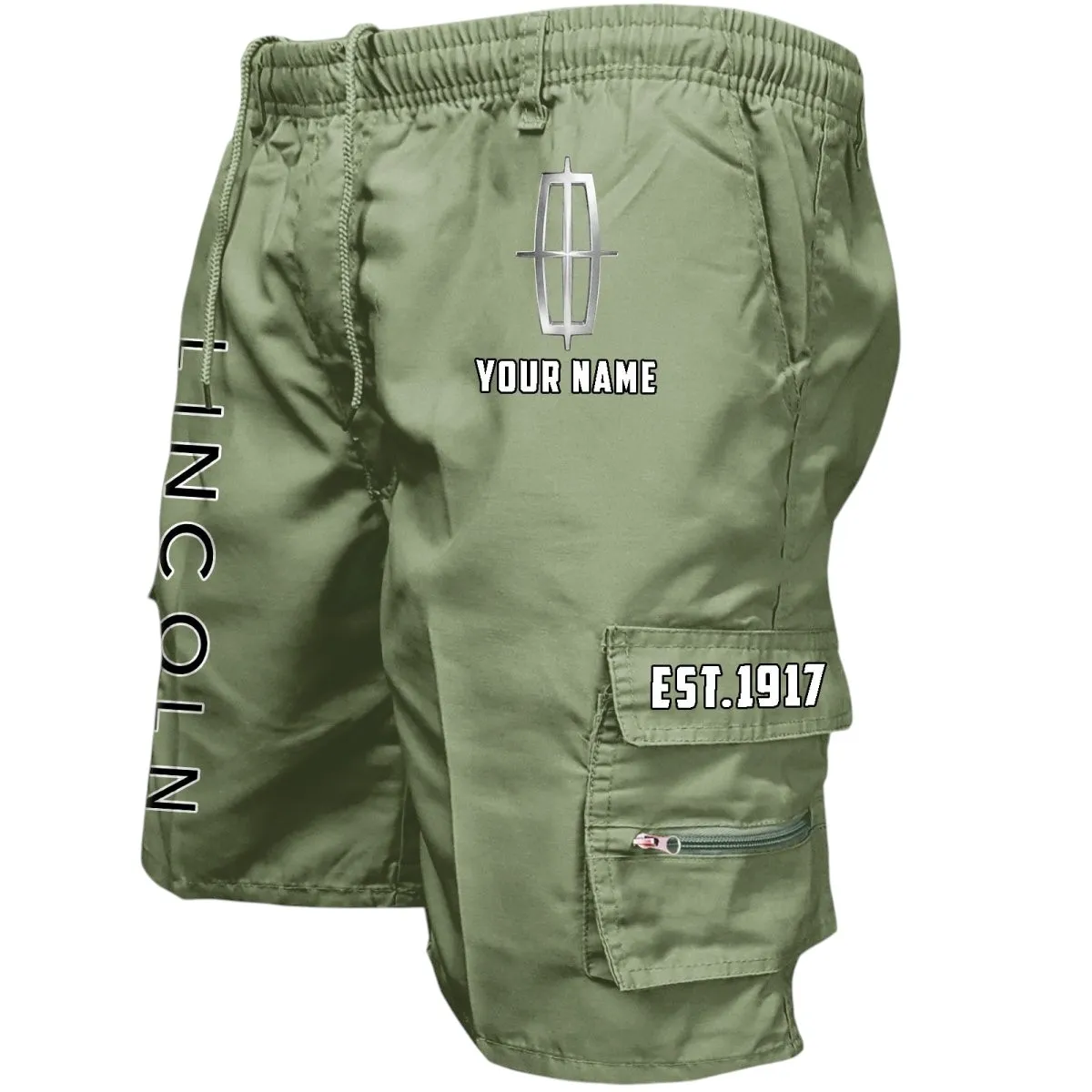 Premium Road Car Workwear Casual Shorts, Road-Tested Pocket Shorts CAR455 - Military Green