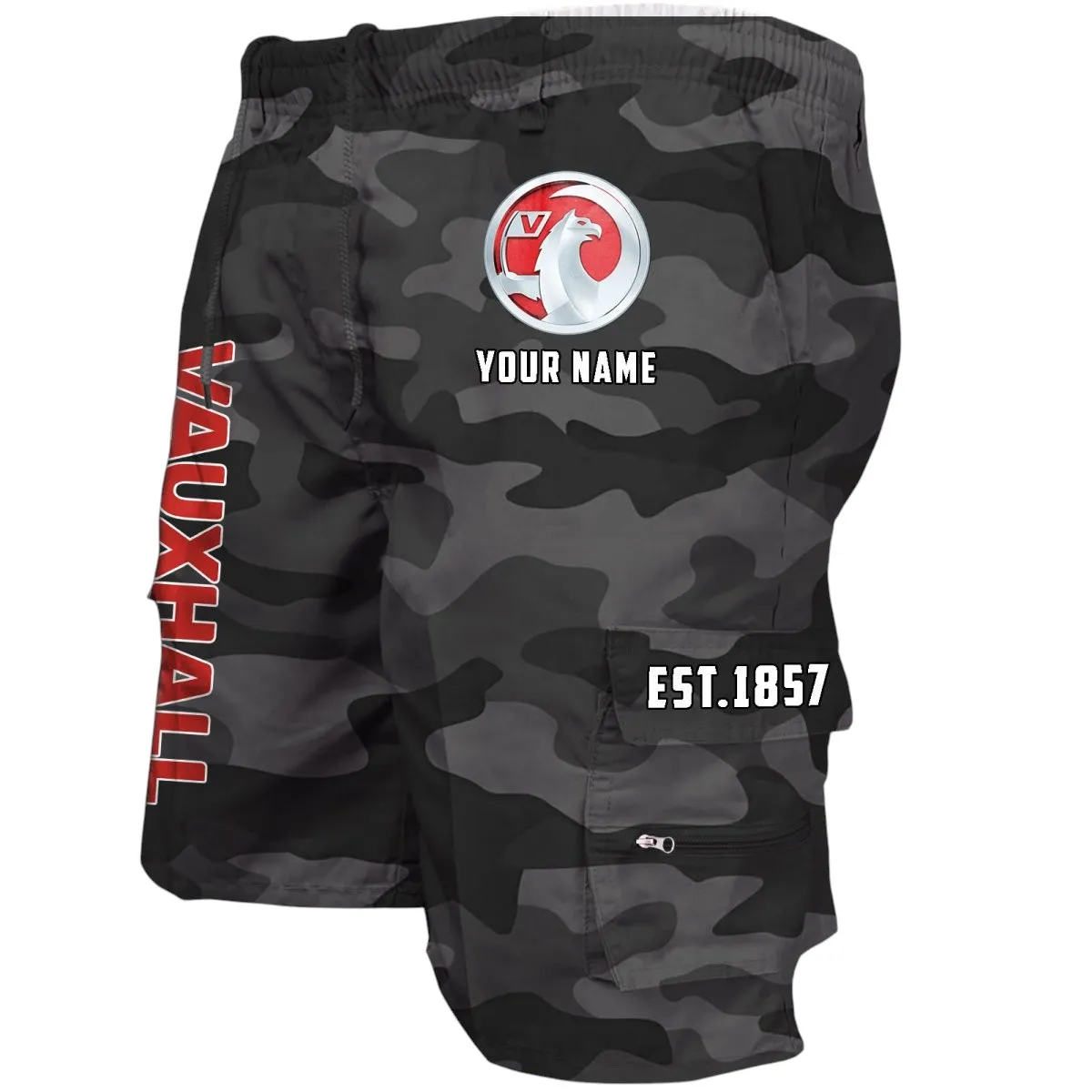 Practical Estate Car Workwear Casual Shorts, Rider's Everyday Workwear Shorts CAR455 - Grey Camouflage