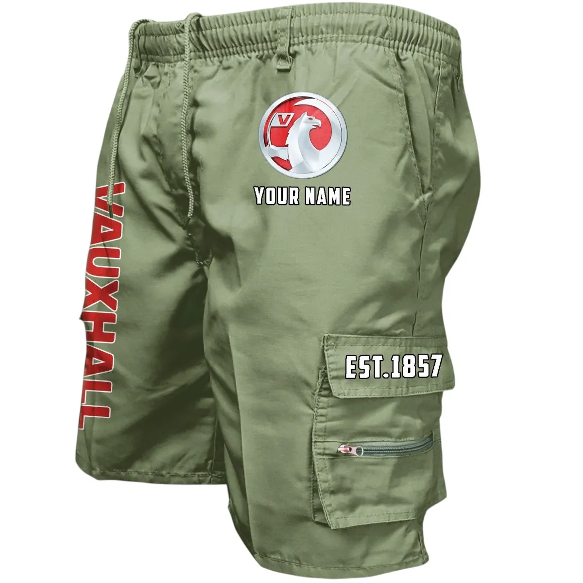 Passenger Vehicle Workwear Casual Shorts, Durable Rider Utility Shorts CAR455 - Military Green