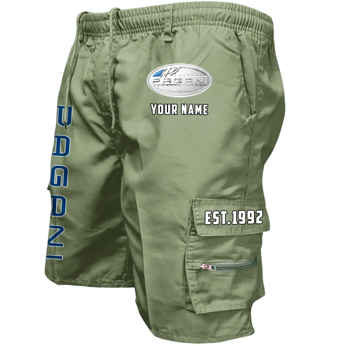 Grand Tourer Workwear Casual Shorts, Open Road Utility Shorts CAR455 - Military Green