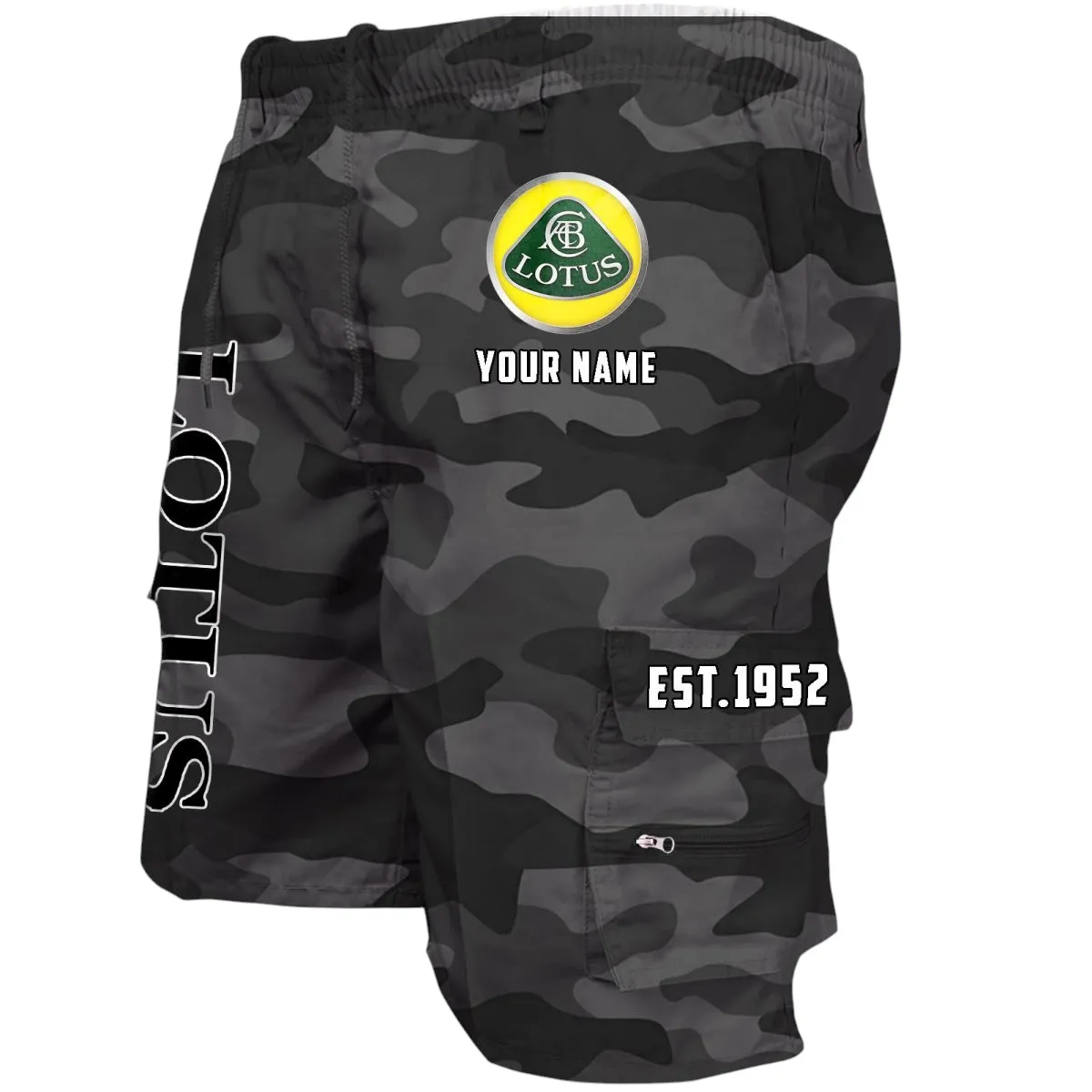 High-Performance Coupe Workwear Casual Shorts, Built Tough Casual Shorts CAR455 - Grey Camouflage