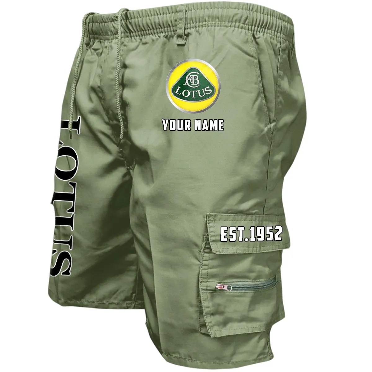 Track Day Vehicle Workwear Casual Shorts, Open Road Utility Shorts CAR455 - Military Green