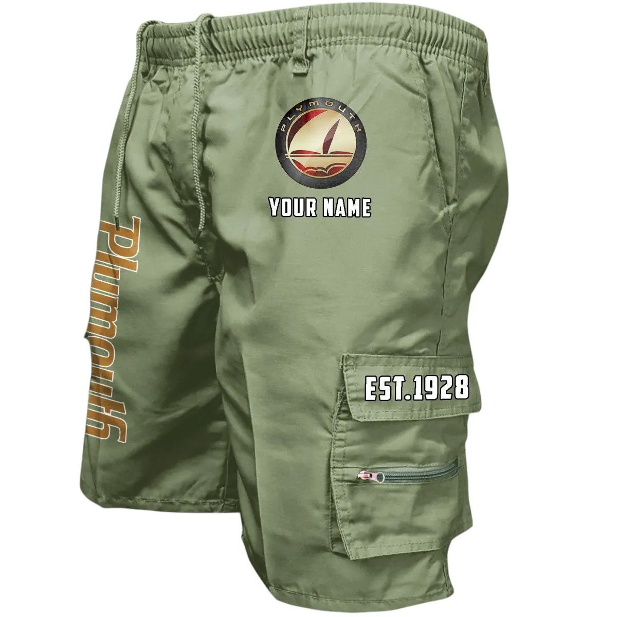 Iconic Ride Workwear Casual Shorts, Built Tough Casual Shorts CAR455 - Military Green