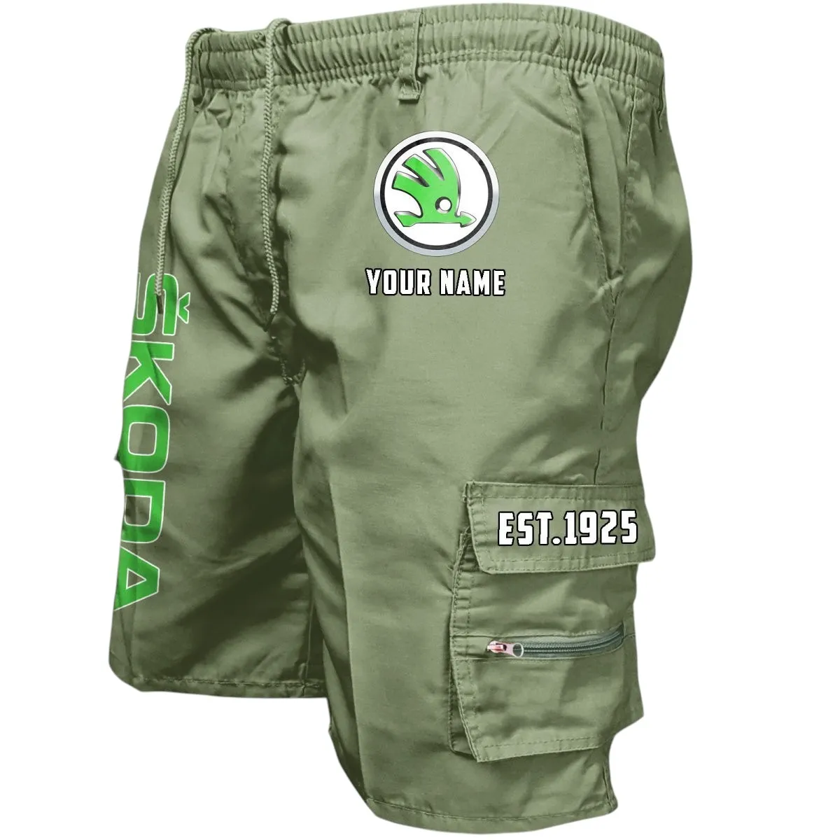Passenger Car Workwear Casual Shorts, Built Tough Casual Shorts CAR455 - Military Green