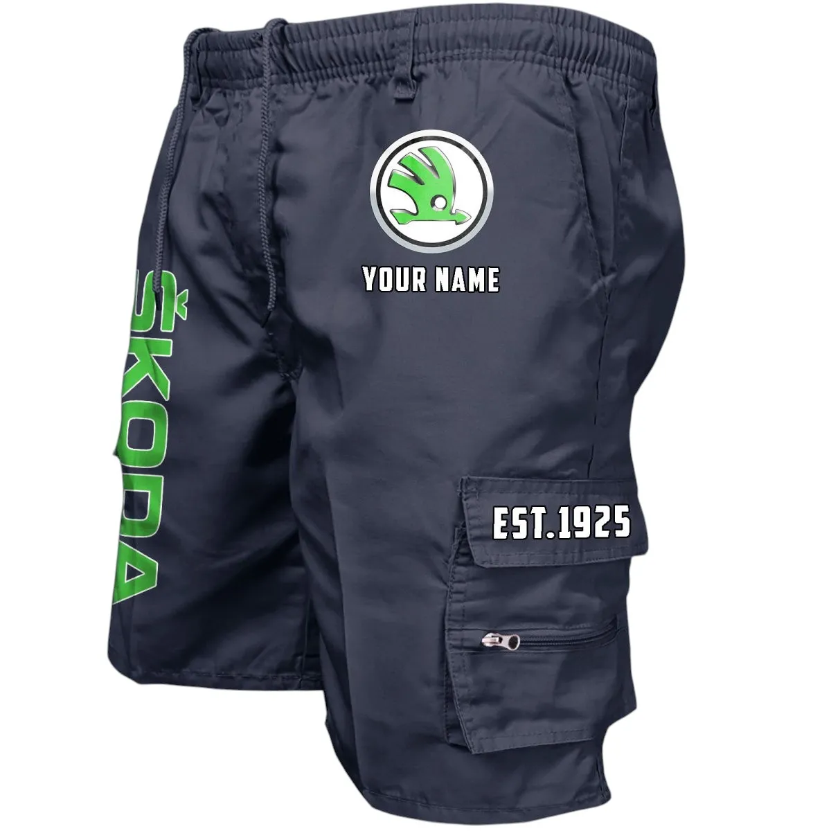 Practical Hatchback Workwear Casual Shorts, Automotive Lifestyle Utility Shorts CAR455 - Navy